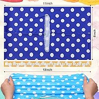 Vista 3 de Yexiya 6 fundas elásticas para libros de tela jumbo, protector de libros de patrón colorido, lavable, reutilizable, funda protectora para libros