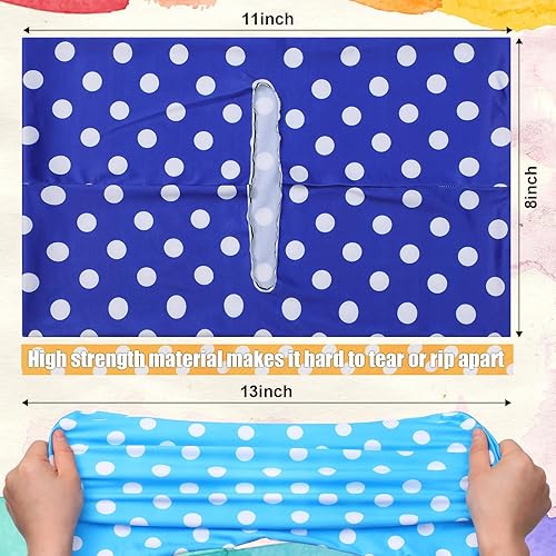 Miniatura 3 de Yexiya 6 fundas elásticas para libros de tela jumbo, protector de libros de patrón colorido, lavable, reutilizable, funda protectora para libros de