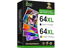 Remanufactured for HP 64XL Ink Cartridge Combo Pack for HP Envy Photo...