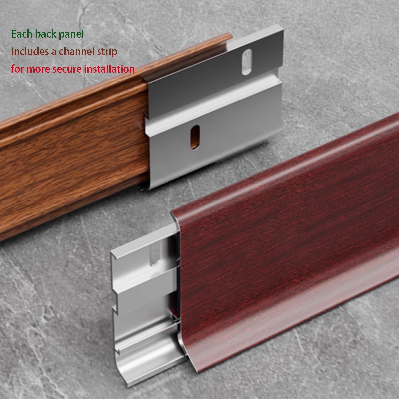 Listwa Przypodłogowa Aluminiowa, 125 Cm* 4 Szt. Profil Do Eleganckie Przejścia Między Ścianą A Podłogą W Pomieszczeniach Mieszkalnych I Biurowych(A)