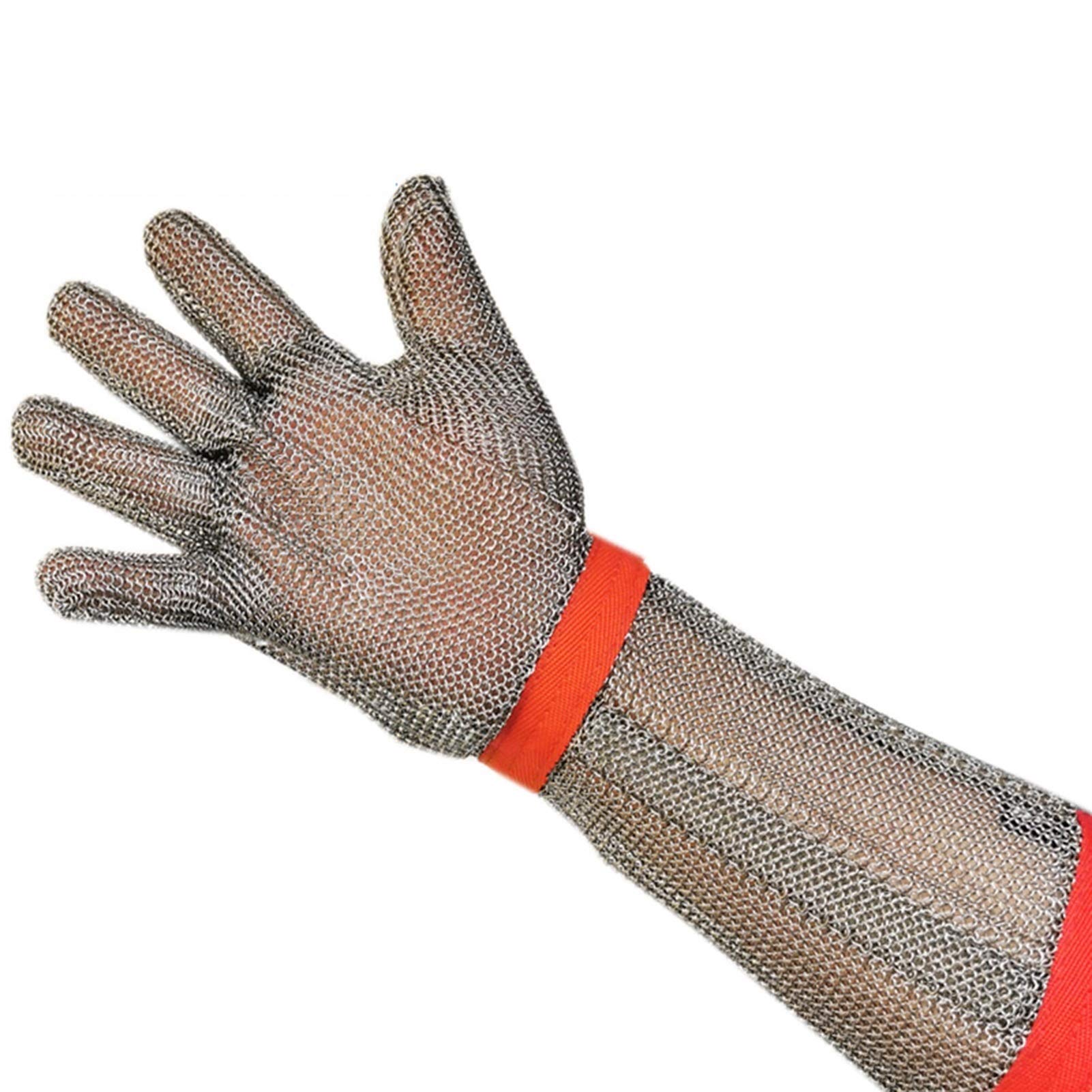 Guantes Anticortes, Guantes Resistentes a Cortes de Acero 304L de 5 Niveles de protección para el hogar, restaurantes y cocinas, Seguridad Laboral.