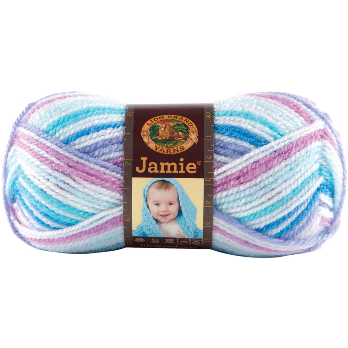 Lion Brand Yarn 881-203 Jamie Przędza, Twinkle Stripes