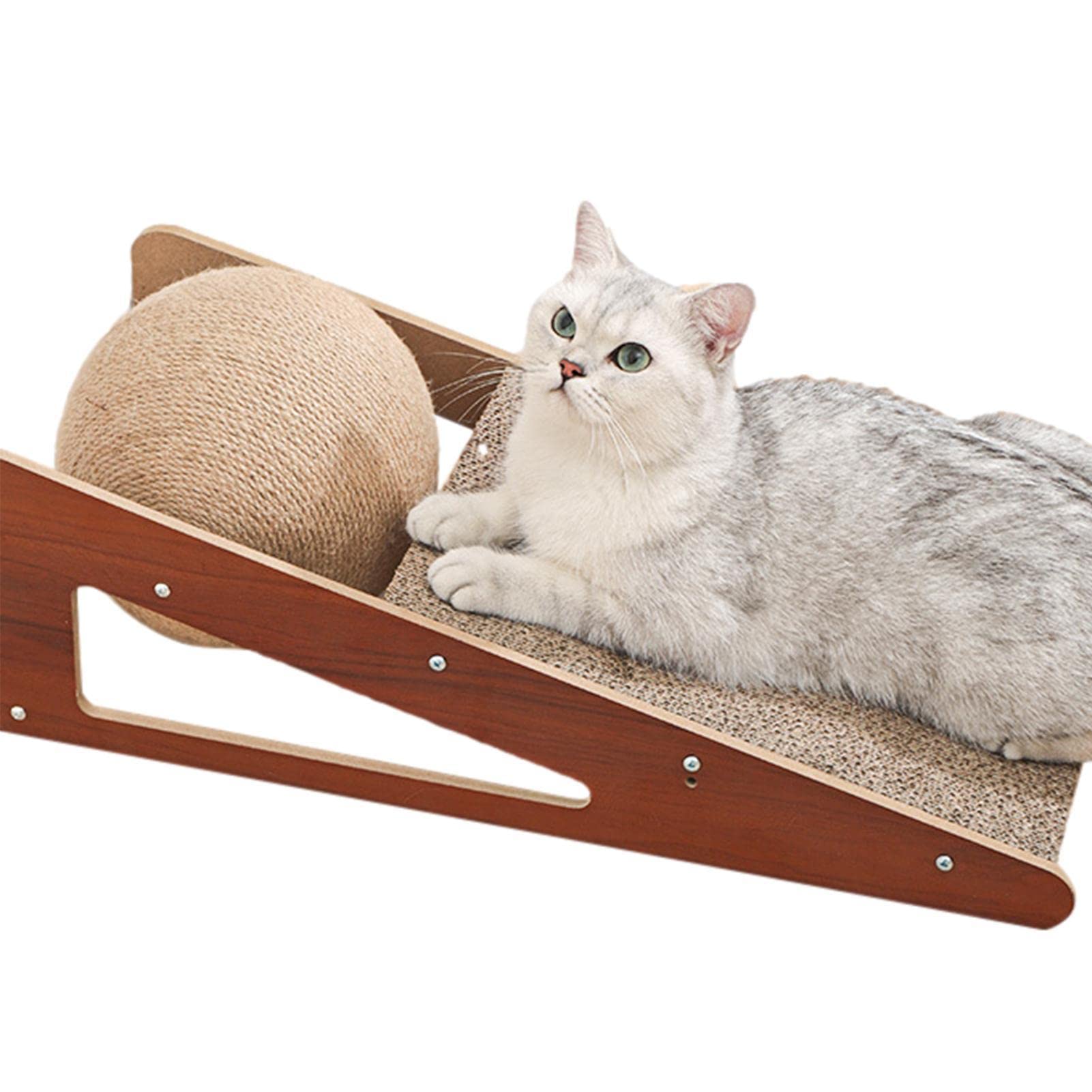 3 Almohadillas para rascar Gatos,Rascador para cartón | Pelota para rascar sisal Natural, cartón para rascar Gatos para Gatos pequeños y medianos