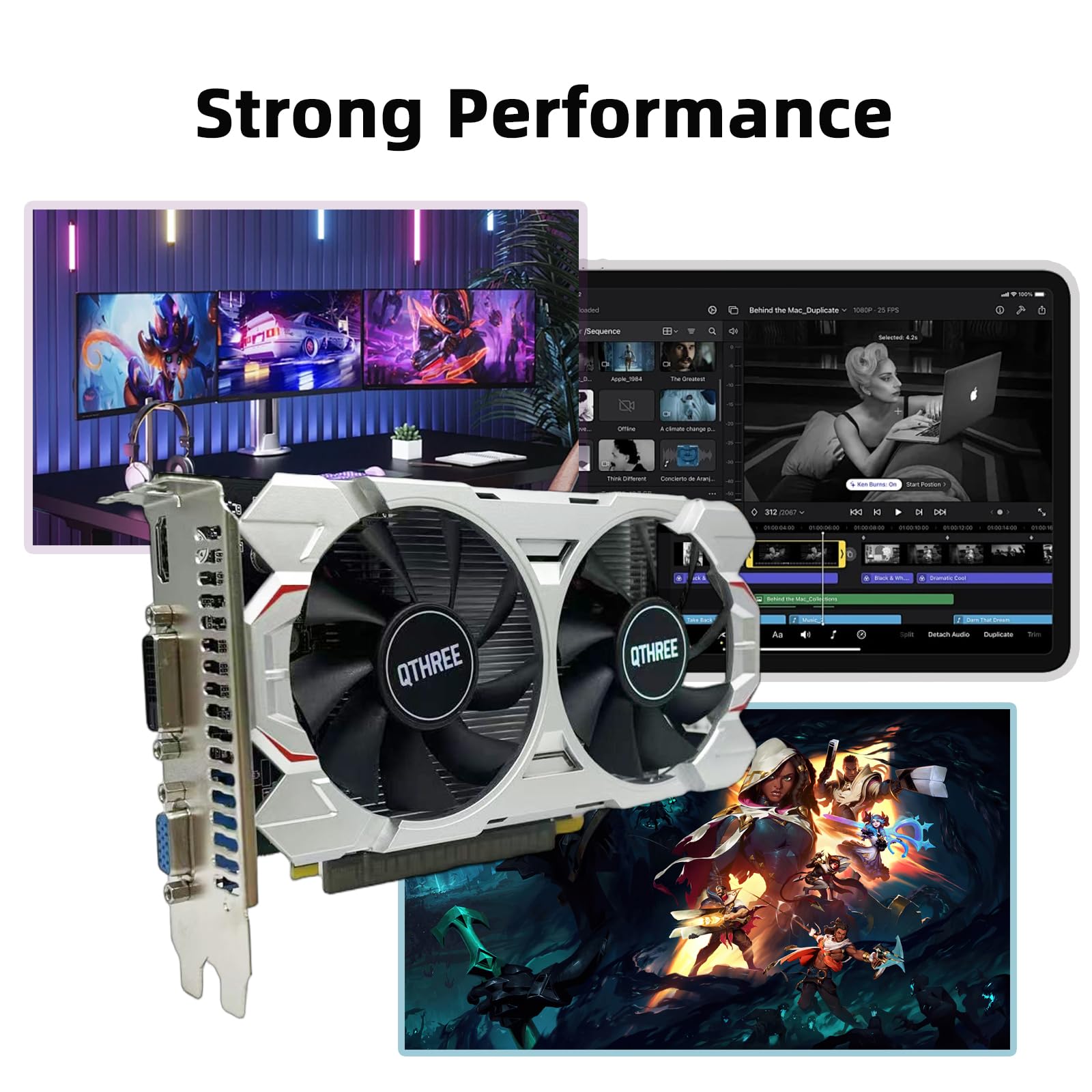 Amazon | QTHREE GeForce GTX 750 Ti 4GB グラフィックスカード GDDR5