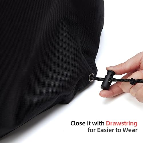 Miniatura 4 de Funda impermeable para horno Ninja Woodfire al aire libre serie OO101, cubierta para horno de pizza con cordones ajustables y bandas elásticas,