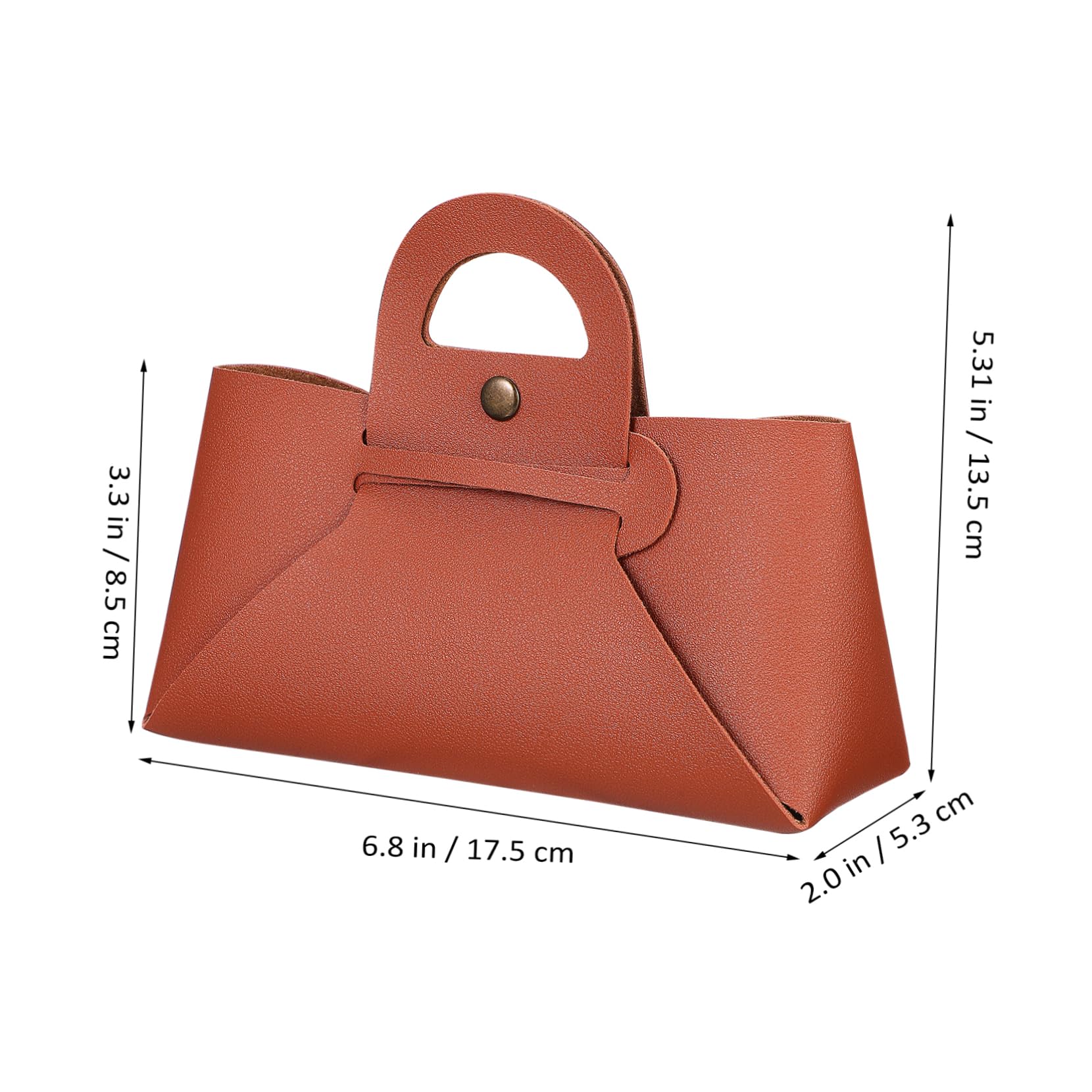 LIFKOME Set da 4 Pezzi Borsa per Occhiali da Sole in Pu Resistente All'acqua con Chiusura a Bottone e Manico, per Festa Estiva e Attività All'aperto