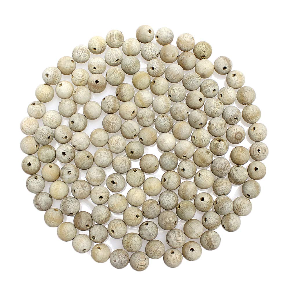 30 perline in legno naturale di Phoebe da 18 mm, perline sfuse rotonde per la creazione di gioielli, artigianato fai da te, bracciali, collane