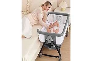 Fodoss Baby Bassinet, Bedside Sleeper with Wheels