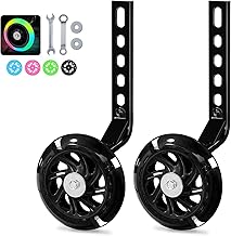 Gemean Kids Training Wheel Bicycle Auxiliary Wheel Nice Colorful Training Wheel with Thick Wheels, Brackets, Gaskets, More Stable Installation Kit for 12" 14" 16" 18" 20" Boys Girls Bicycles