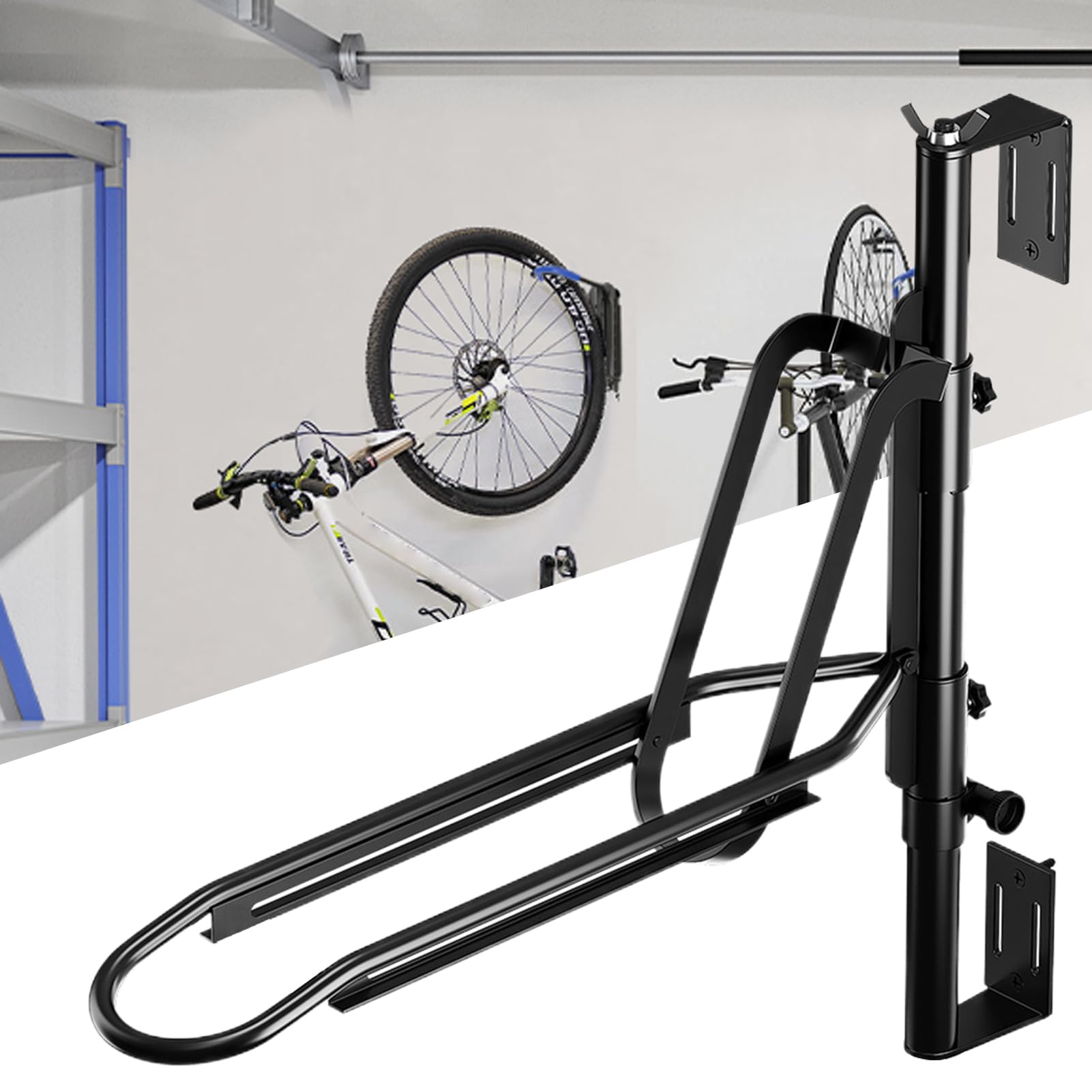 Soporte Para Bicicleta En Pared Soporte De Pared Para Bicicletas | Soporte Plegable Para Garaje, Taller, Sótano, Jardín, Apartamento Interior Y Exterior