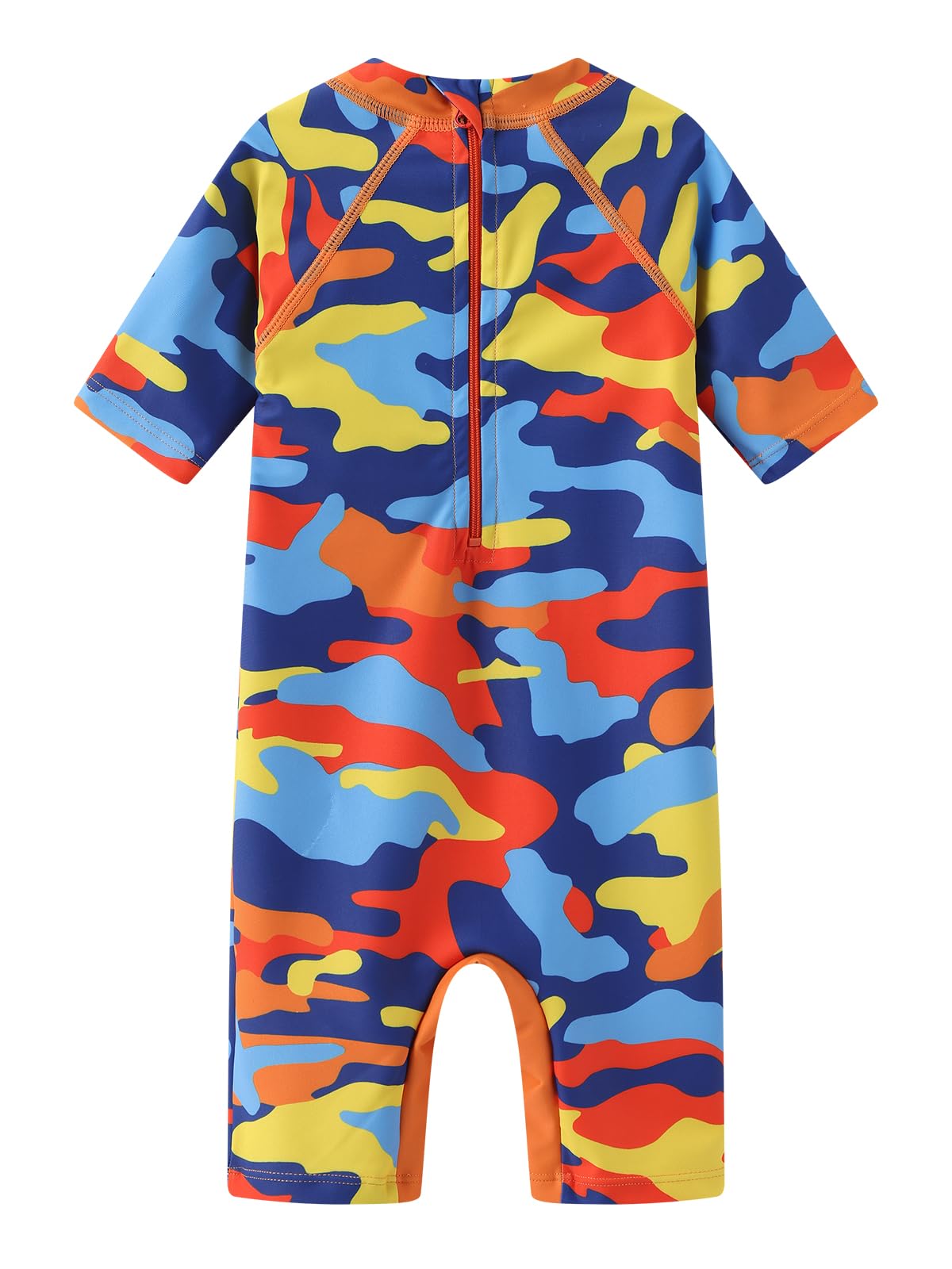 Aisyee Maillot de bain à manches courtes pour bébé garçon - Maillot de bain une pièce Rashguard - 3 mois - 5 ans