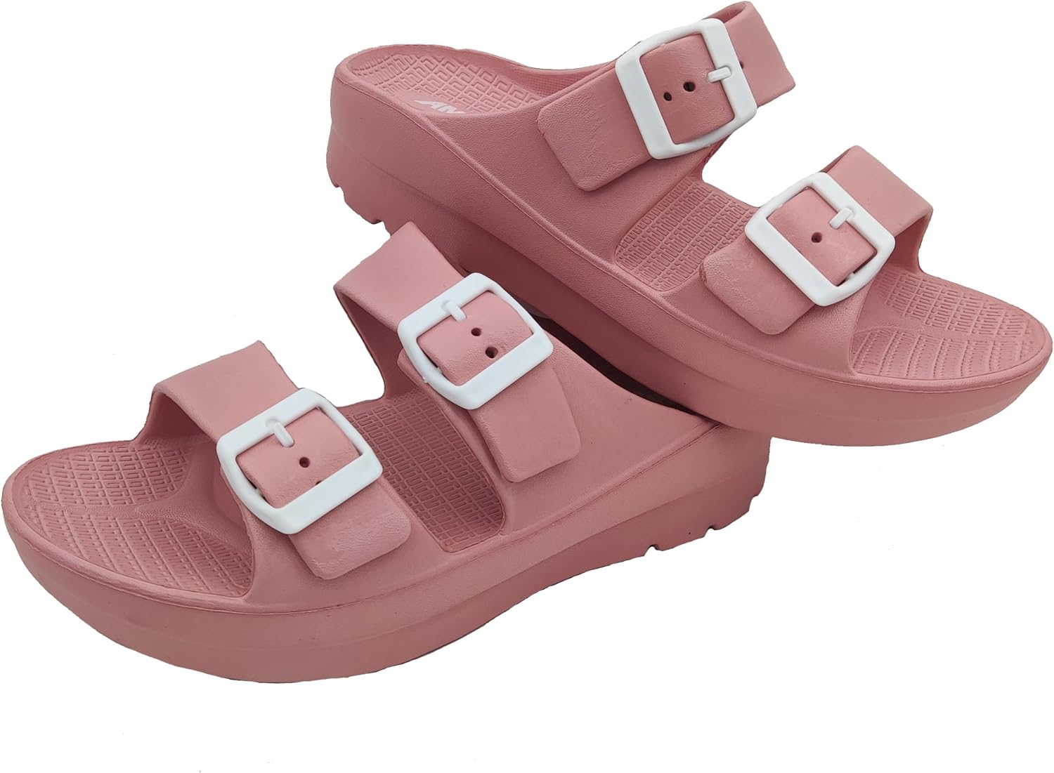 Amix Copacabana Women's Summer Rubber Flip Flops, Double Band Sandals with Wedge for Sea, Beach, Pool image 2