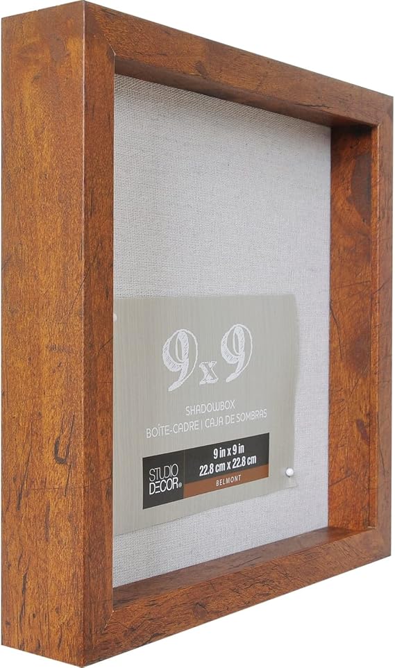 Honey Belmont Shadow Box by Studio Decor