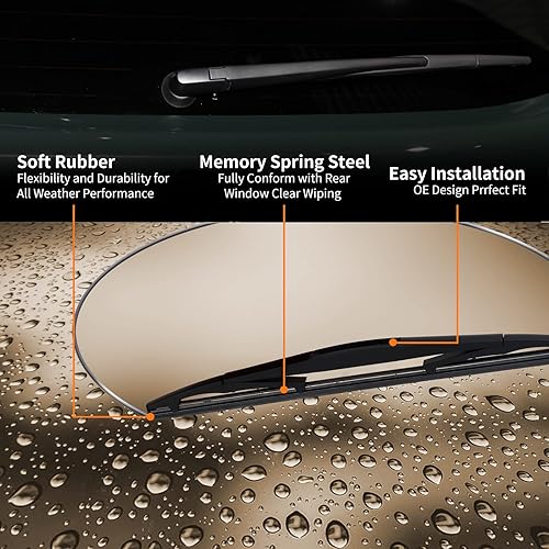Miniatura 5 de NewVision Honda Odyssey Limpiaparabrisas OEM 2005-2021, incluye 26 pulgadas, 22 pulgadas y 16 pulgadas trasero, diseño de fácil instalación de alto