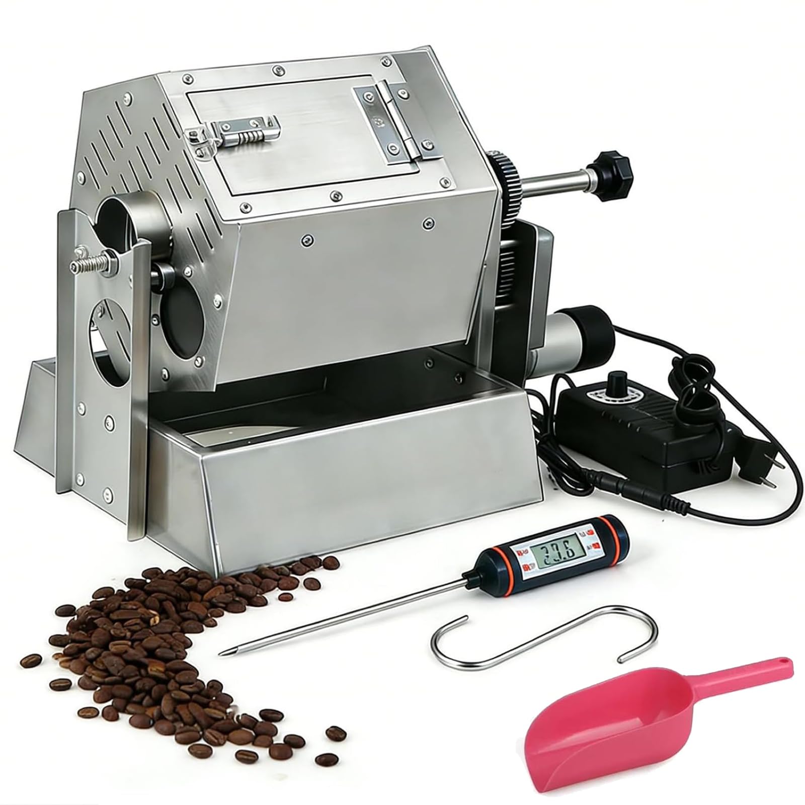 Tostatrice per Caffè 800g, Macchina Professionale con Termometro