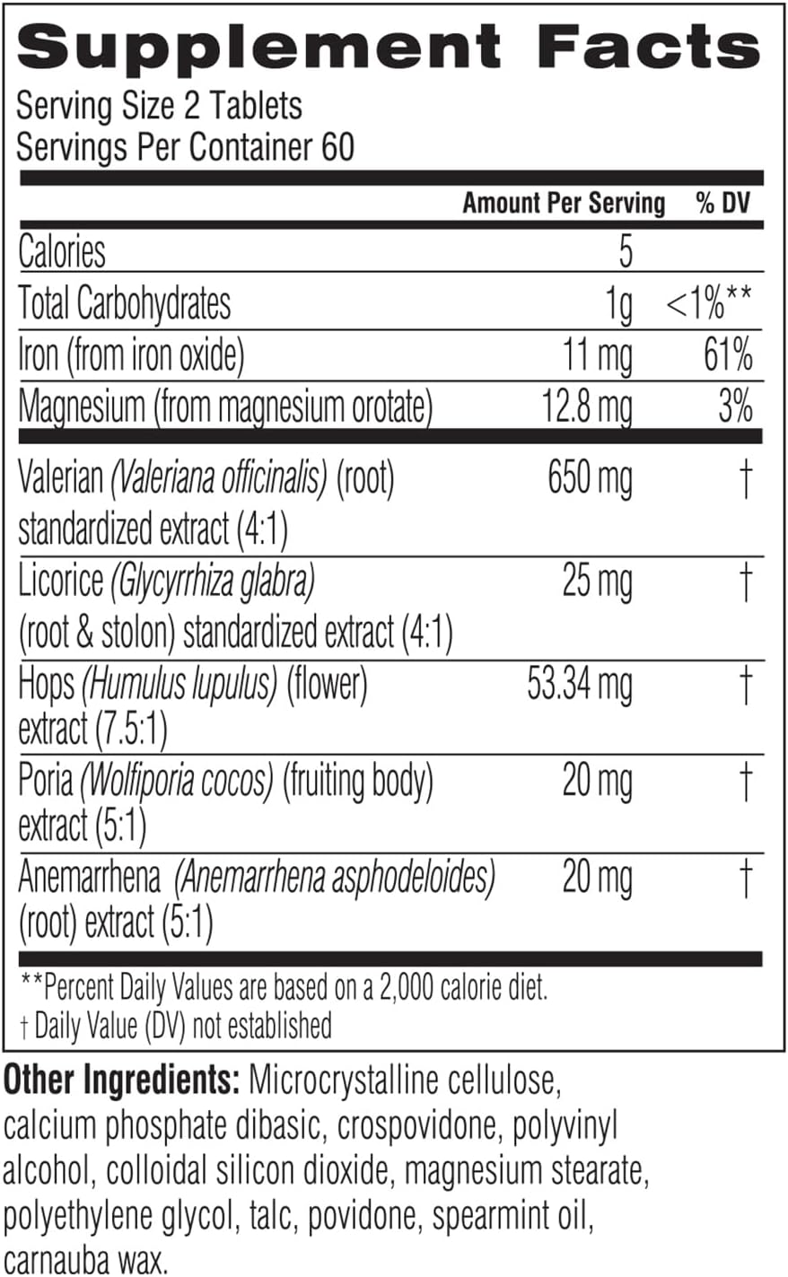 Swisse Sleep Valerian Root Capsules | Valerian Root Extract + Magnesium + Licorice + Hops | Melatonin Free Herbal Sleep Supplement | Helps Relieve Nervous Tension | 120 Tablets - Image 7