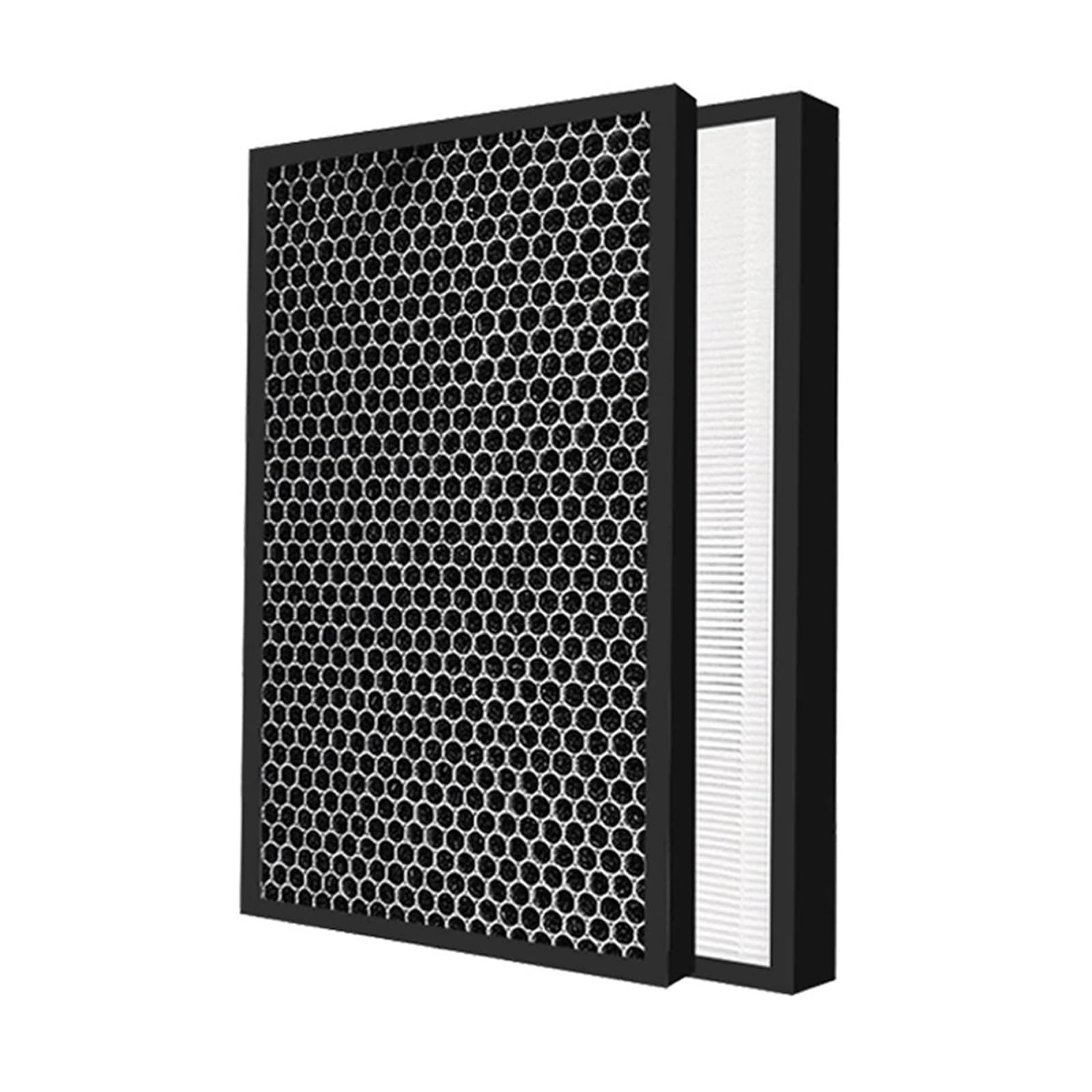 JINGHEWZ FP-F60UW FP-F60U-W Replacement HEPA Filter Set Compatible with FZ-F60HFU FZ-F60DFU Air Purifier