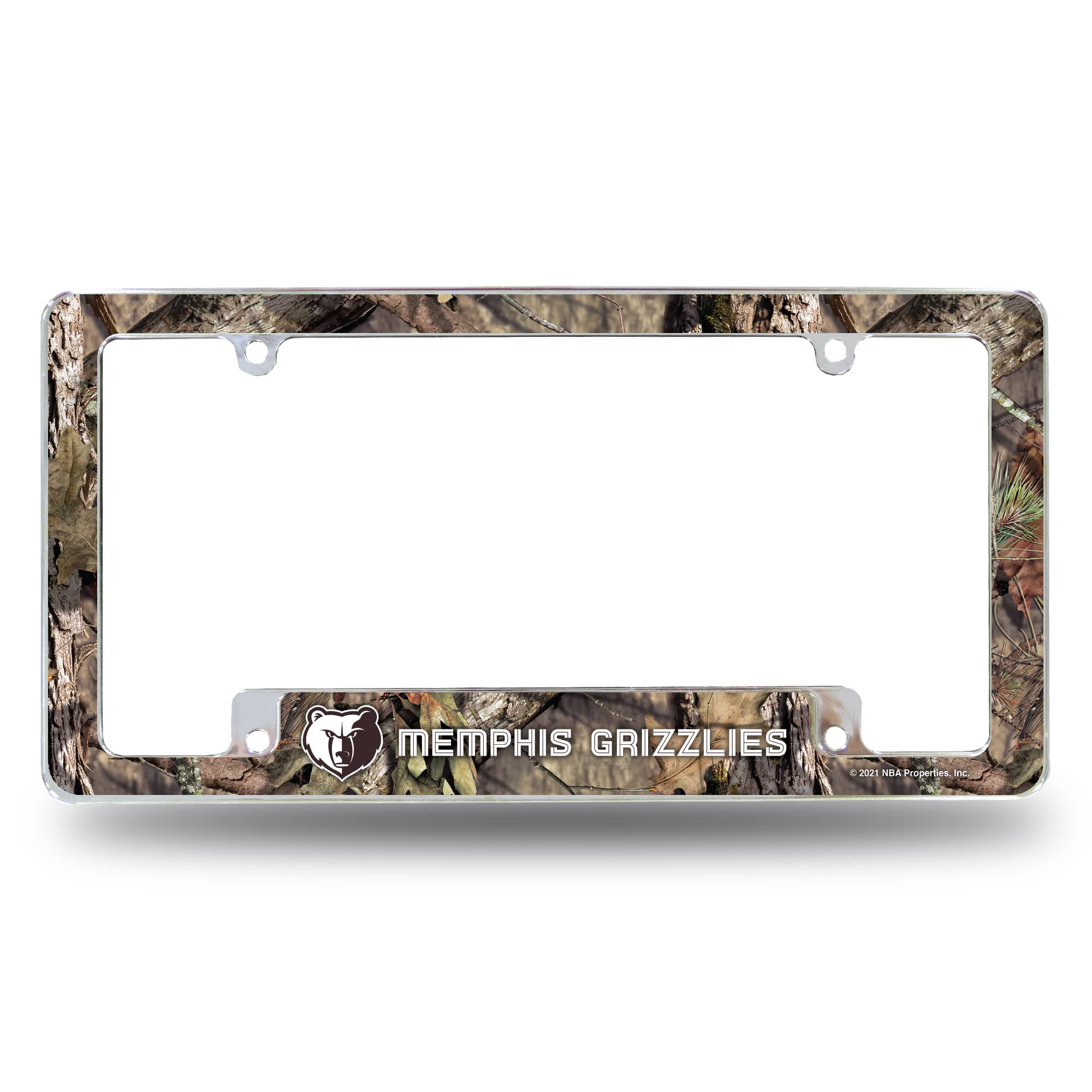 Rico AFC98030BMO Grizzlies/Mossy Oak Camo Break-Up Country All Over Chrome Frame (Bottom Oriented)