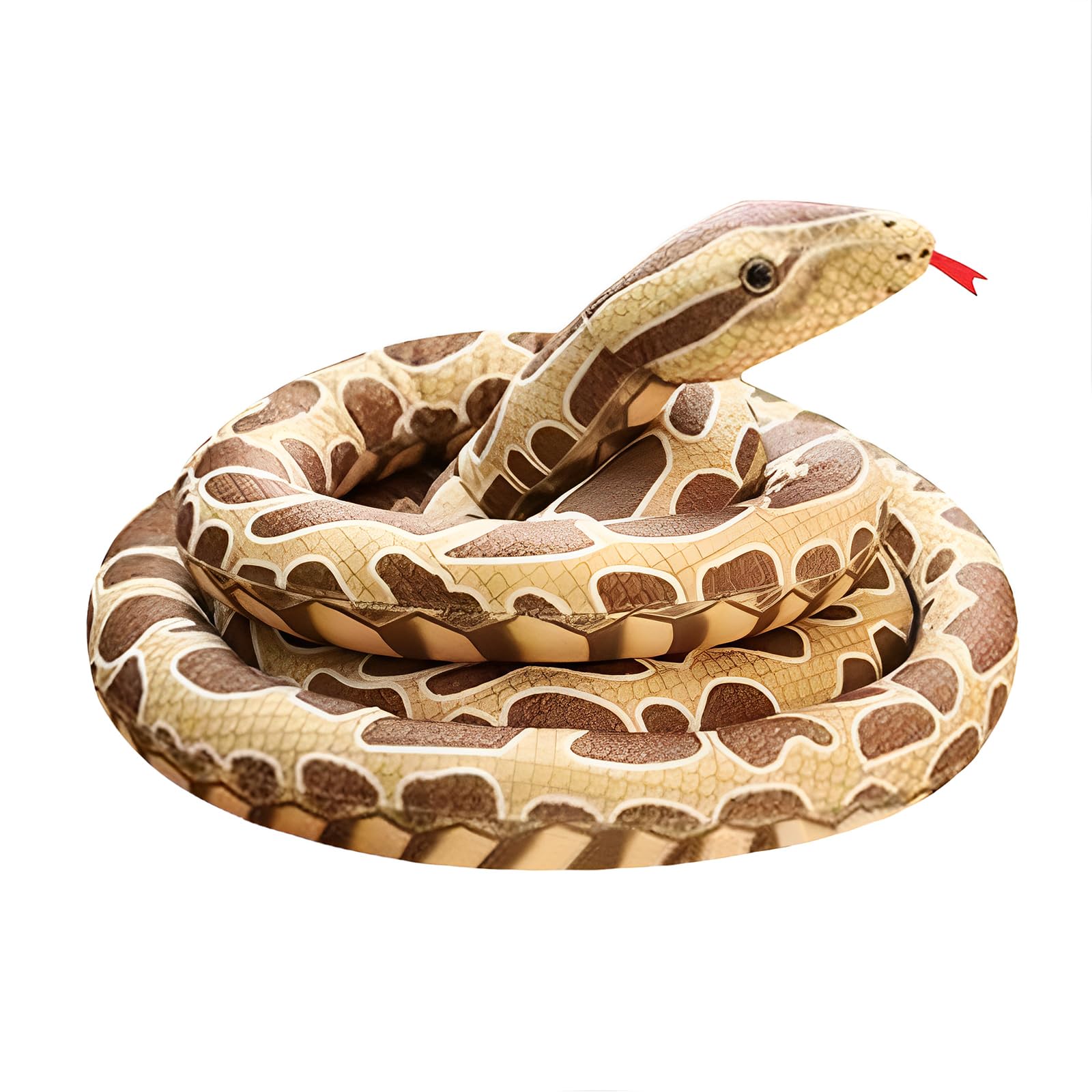 Amazon.com: Jumbo Lifelike Snake Prank Props Scary Giant Python Plush ...