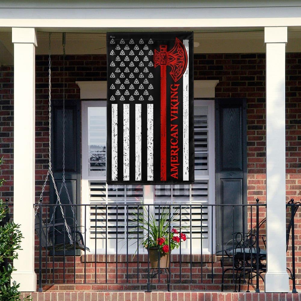 Flags-American Viking Flag MLH914F, House Flag (29.5" x 39.5")-USA House Garden Flags Premium Polyester-Decorative Outdoor Flags