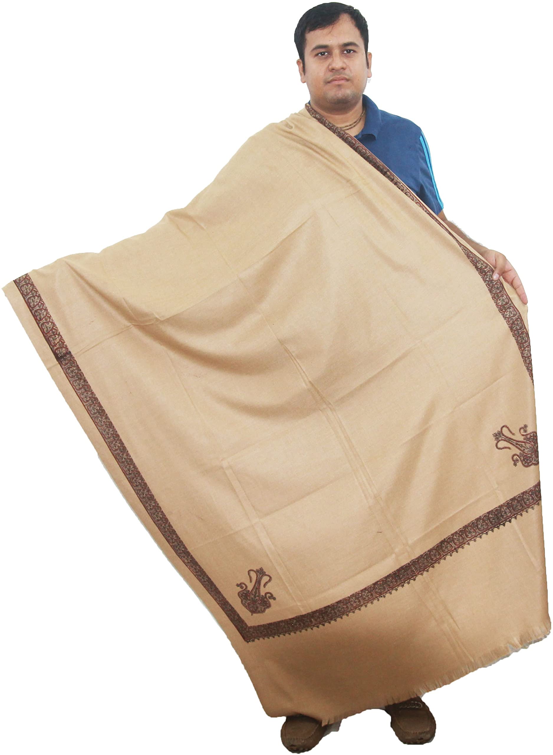 sprha Women::Men Solid Wool Shawl-picture-10