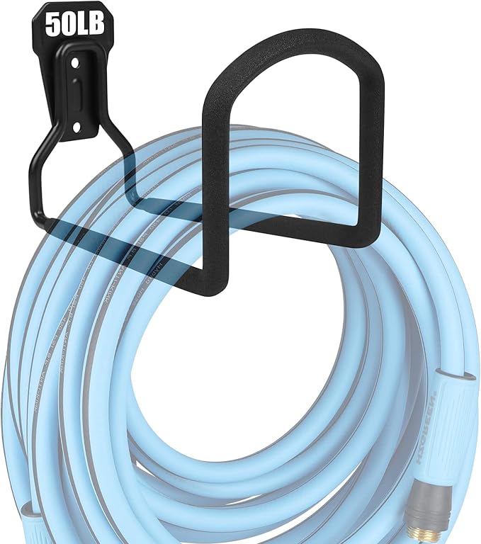 HZGREEN Metal Garden Hose Holder Wall Mount Heavy Duty