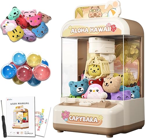 Mini máquina de garras para niños, bonita máquina expendedora Capybara de juguetes para niñas de 3 a 4 años, dispensador de caramelos para niños,