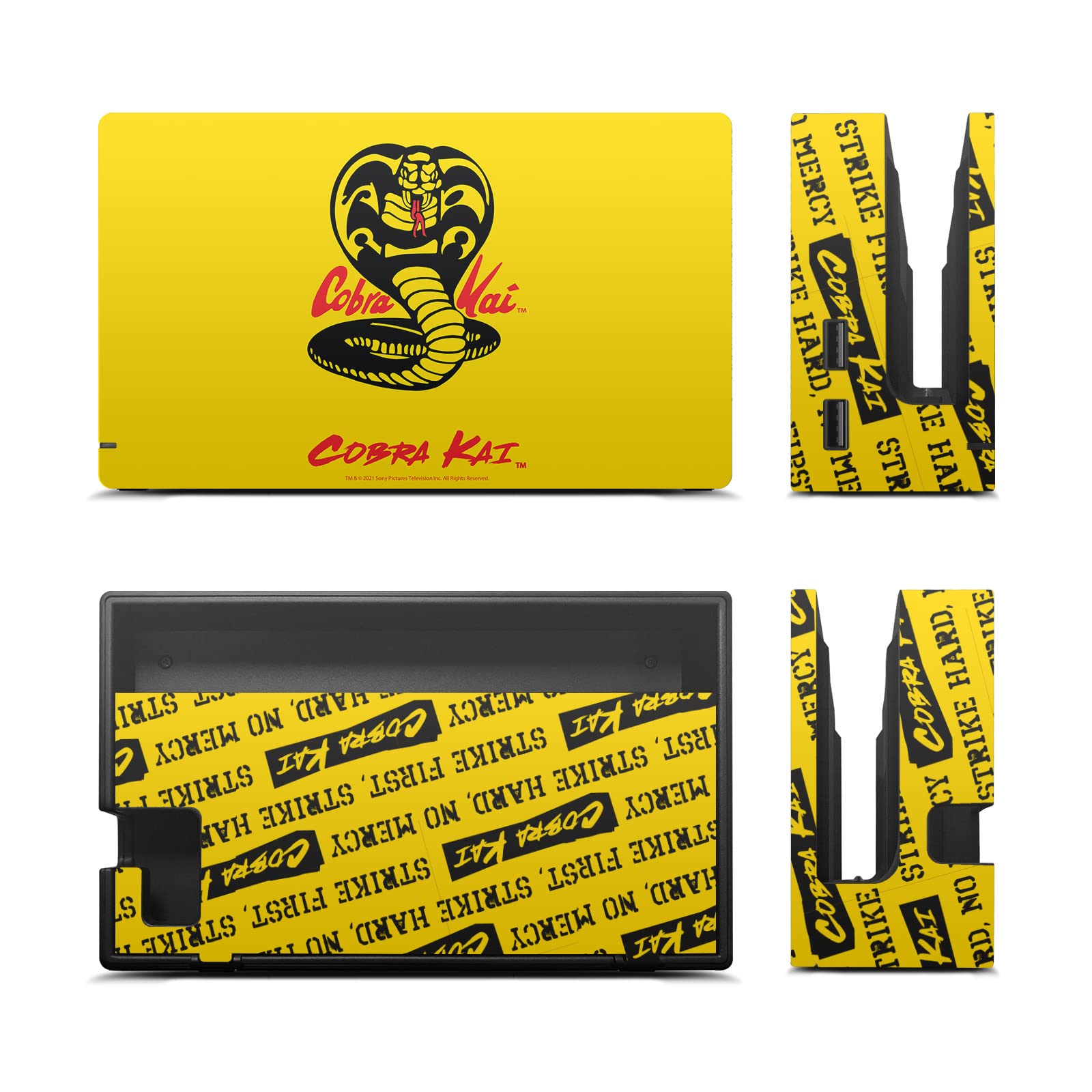 Head Case Designs sous Licence Officielle Cobra Kai Logo Iconique Vinyle Autocollant De Jeu Peau Autocollant Couverture Compatible avec Nintendo Switch Console & Dock