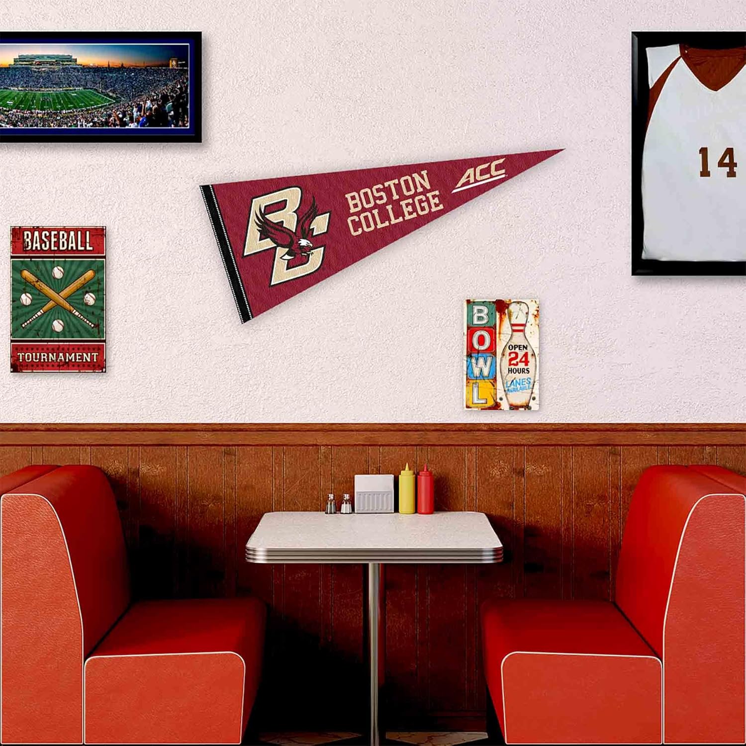 Boston College Eagles ACC Pennant Flag - Image 3