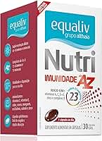 Equaliv Nutri Imunidade de A a Z - Suplemento Alimentar - Vitaminas A, C, D e E, Zinco e Complexo B - 30 Cápsulas Gel