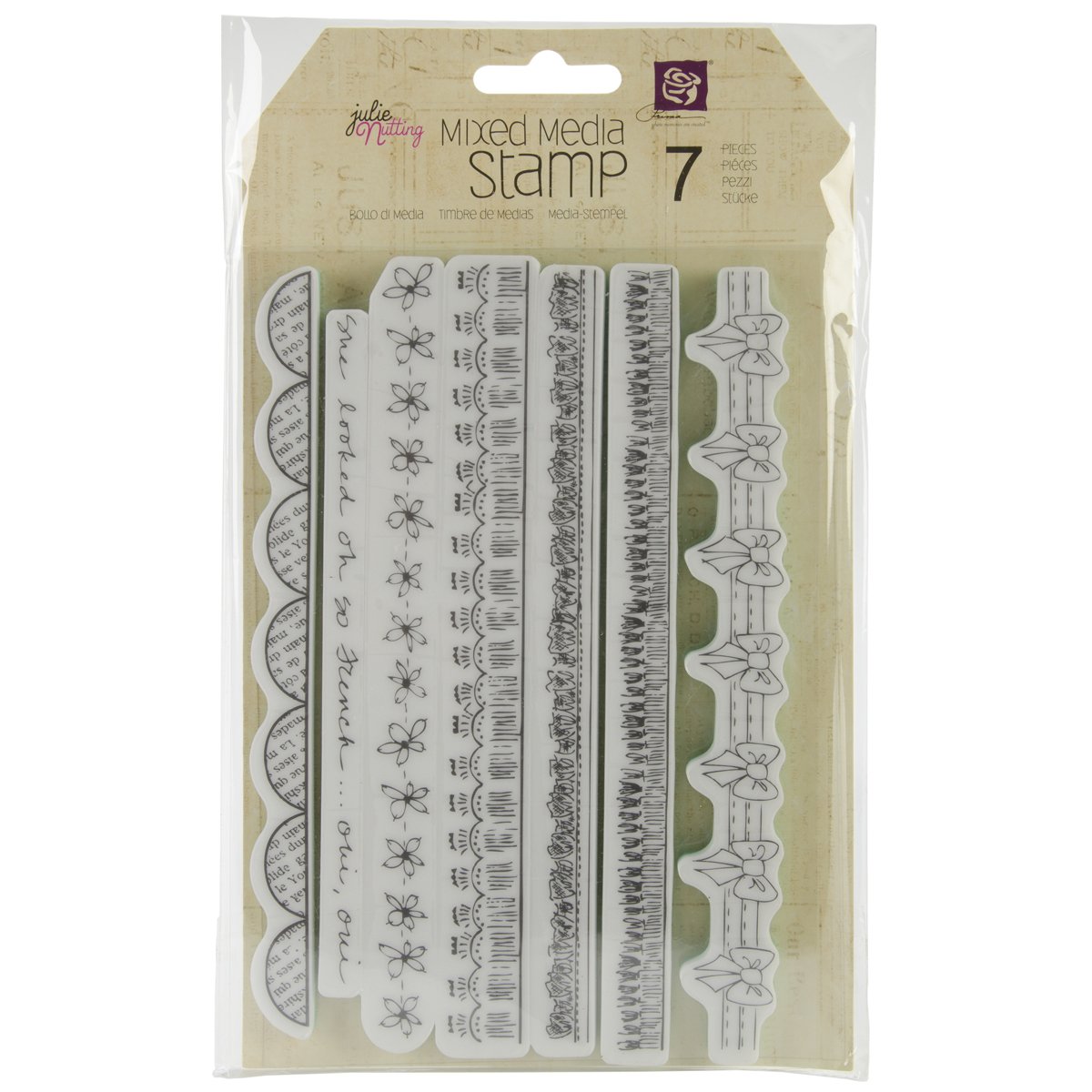 Prima Marketing Doll Stamps - Borders & Mixed Media -1