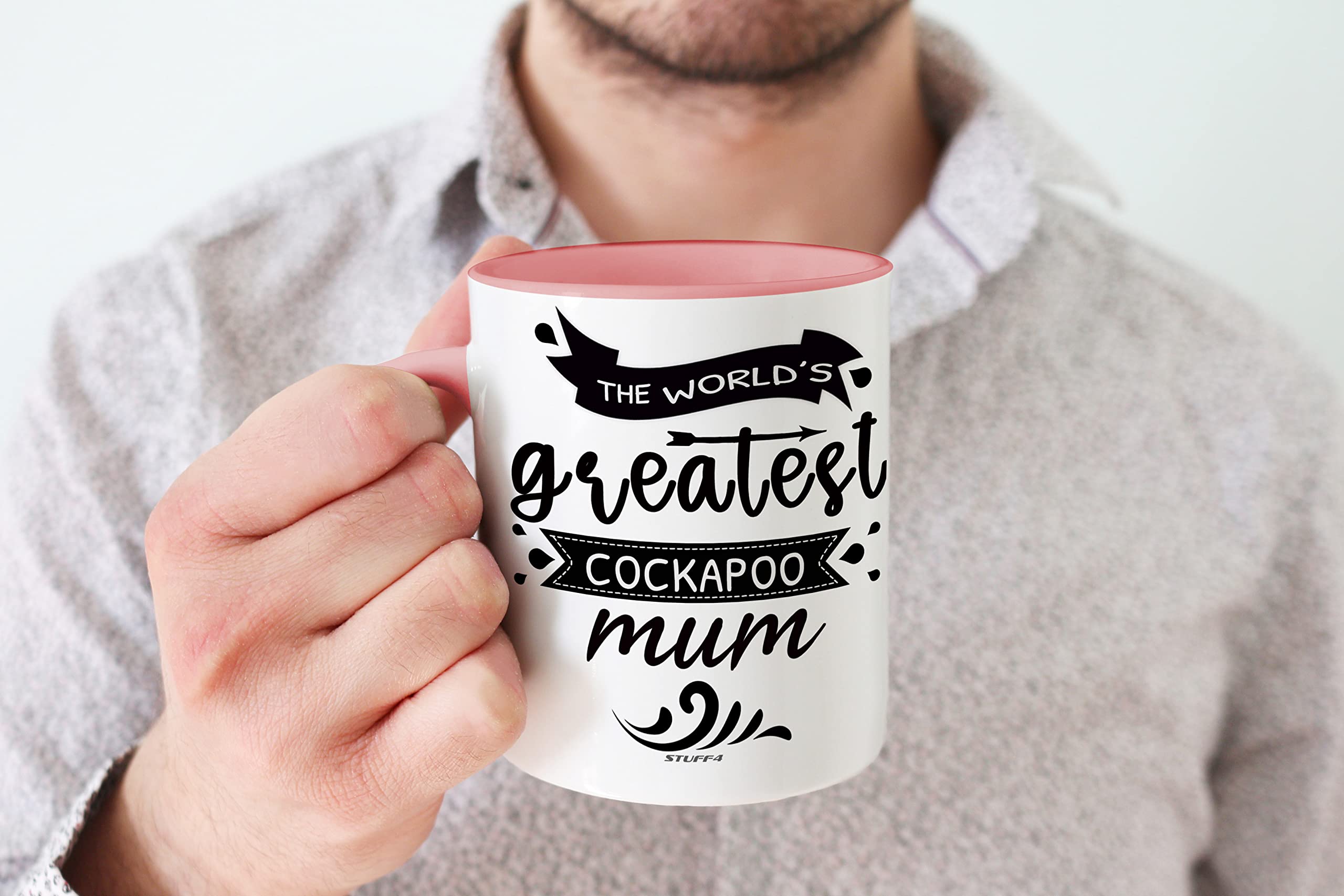 Stuff4 The World's Greatest Cockapoo Mum, Cockapoo Gifts for Lovers Dog Mum Mug - Image 4