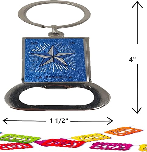 Miniatura 4 de Arimex Llavero con diseño de personajes de lotería mexicana en uno. Perfecto para esa estrella en la familia. Llavero abrebotellas es un gran regalo