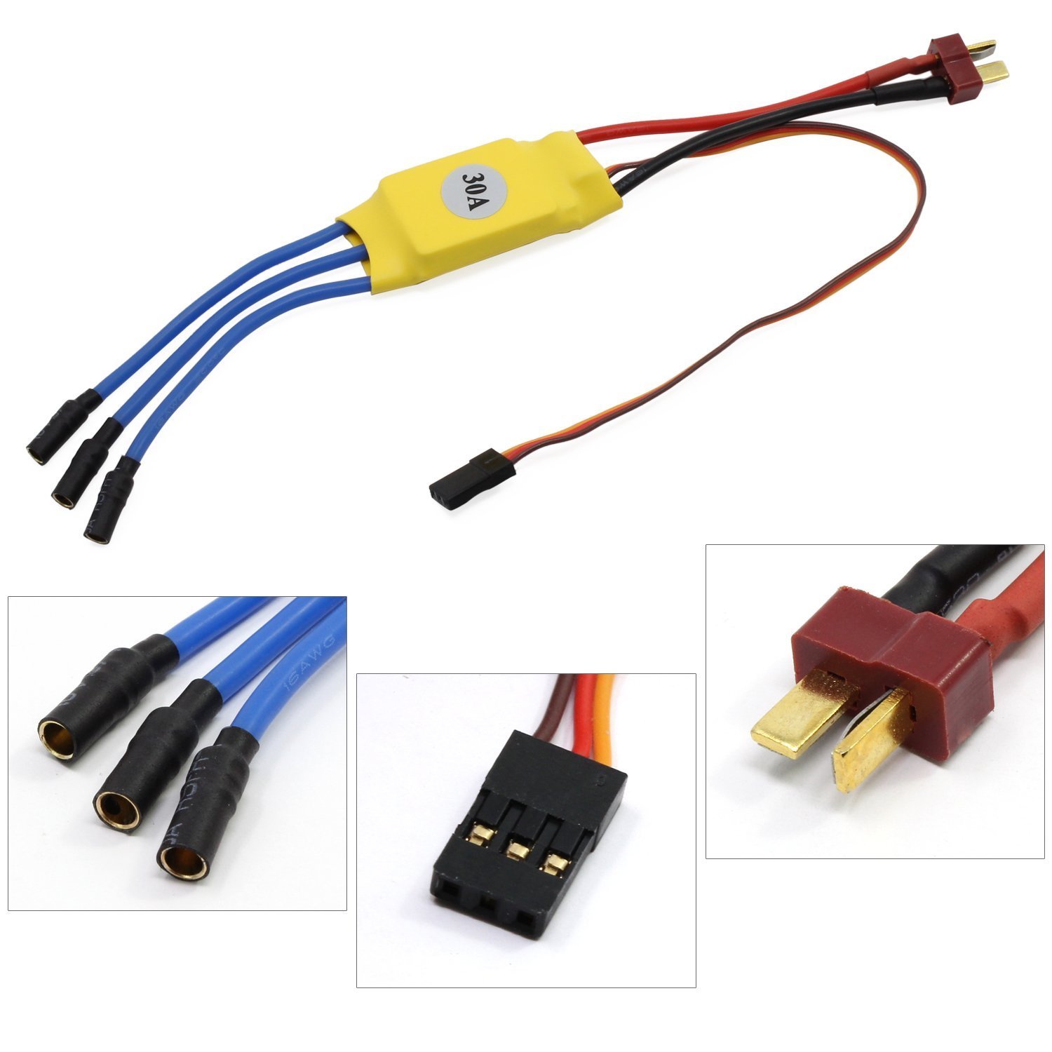 abcGoodefg RC 2212 2200kv Brushless Outrunner Motor W/Mount 6t + 30A ESC RC Motor Brushless Speed Controller Set for Drone Rc Quadcopter Plane Aircraft