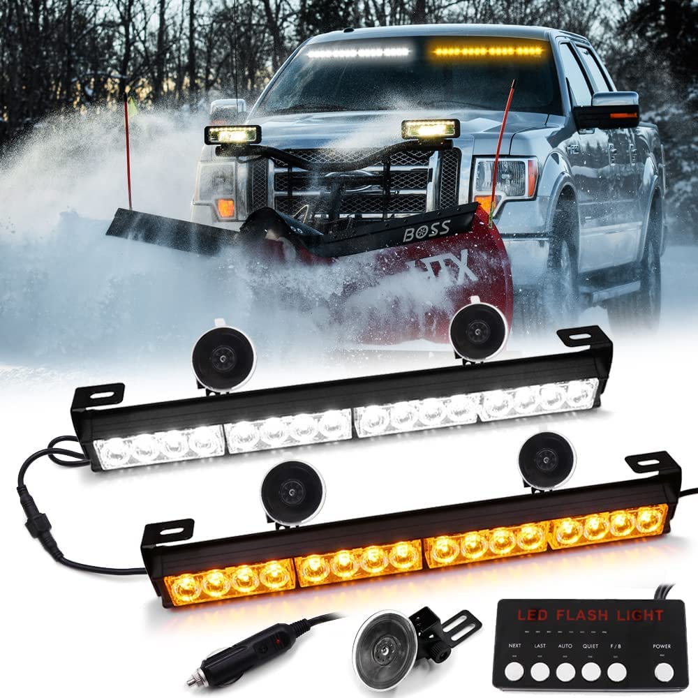 Amazon.co.jp: FOXCID LED 緊急交通アドバイザー ストロボ デュアル