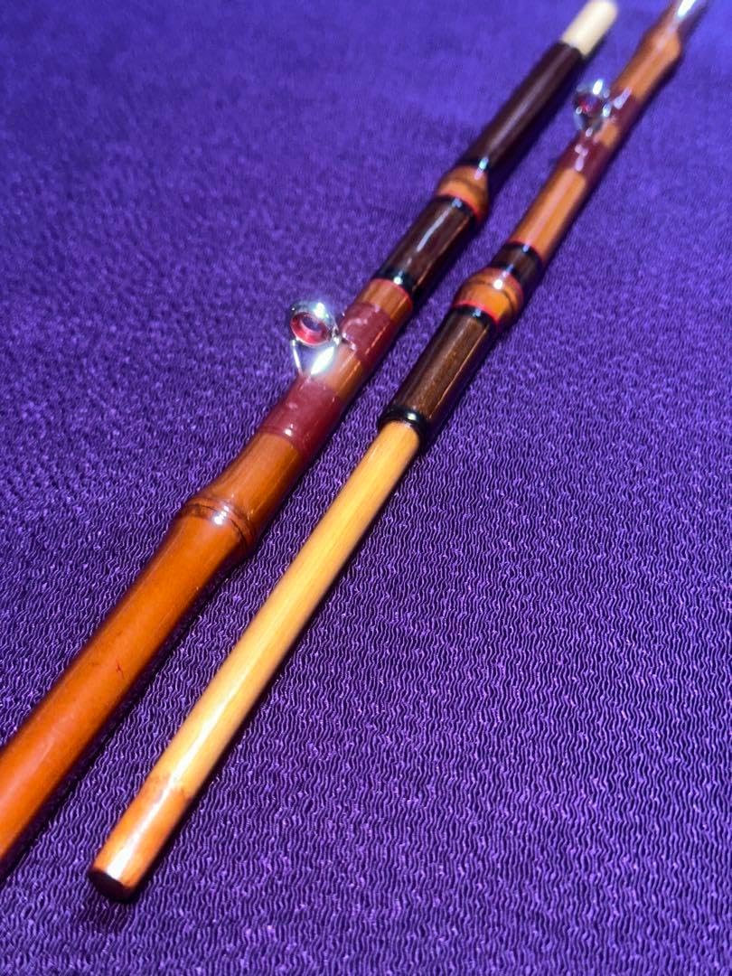 江戸川作 最高級 セミクジラ穂 ルビー カワハギ竿 印籠継 2本継 192cm
