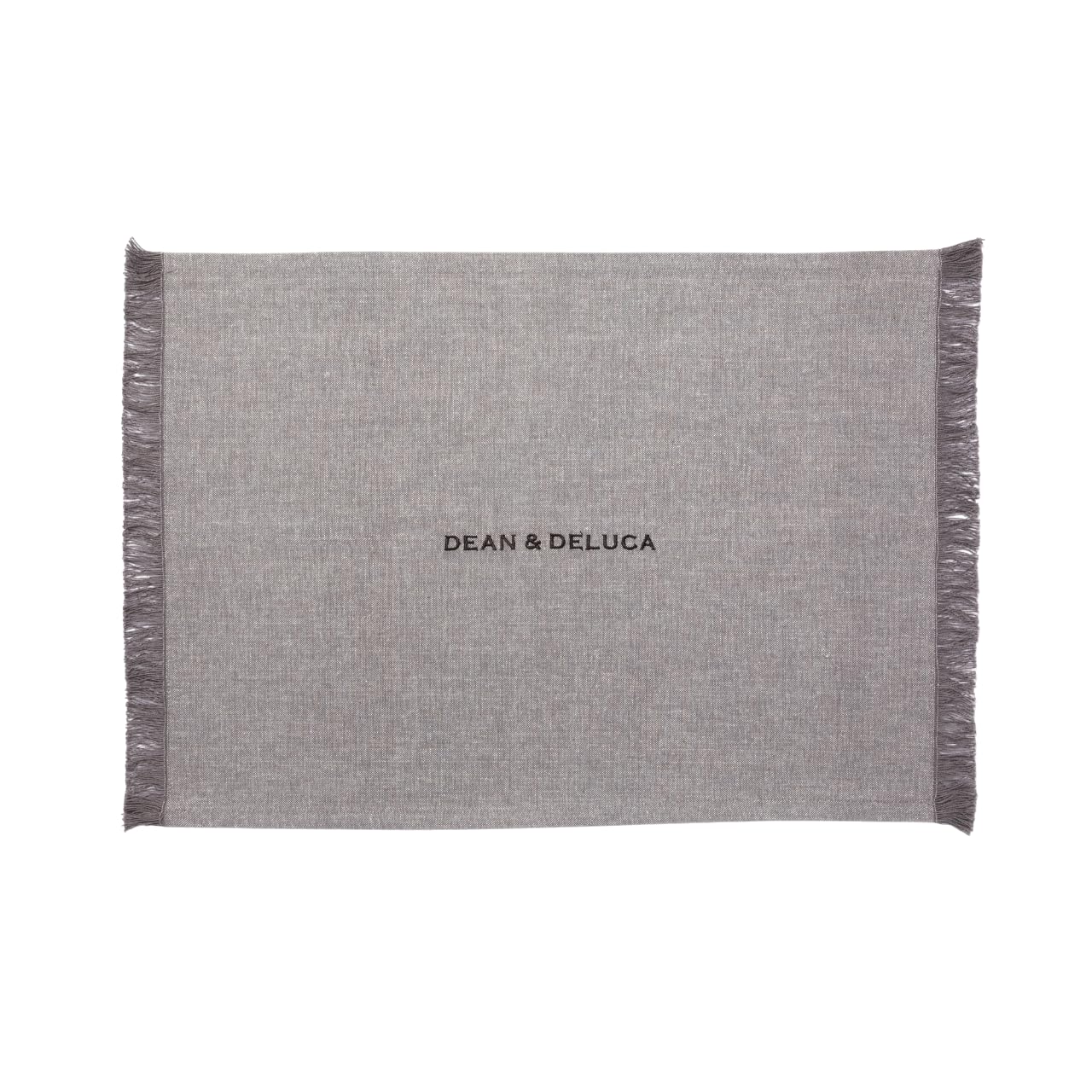 Cotton Chambray Placemat in Soft Gray