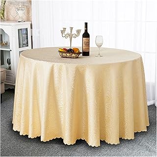 JDJD Gonna da Tavolo Tovaglia Tovaglia Rotonda Tovaglia Art Art Tavolo Rotondo Gonna da Tavolo Floreale (Color : Beige Wild, Size : Square 140 * 180cm)