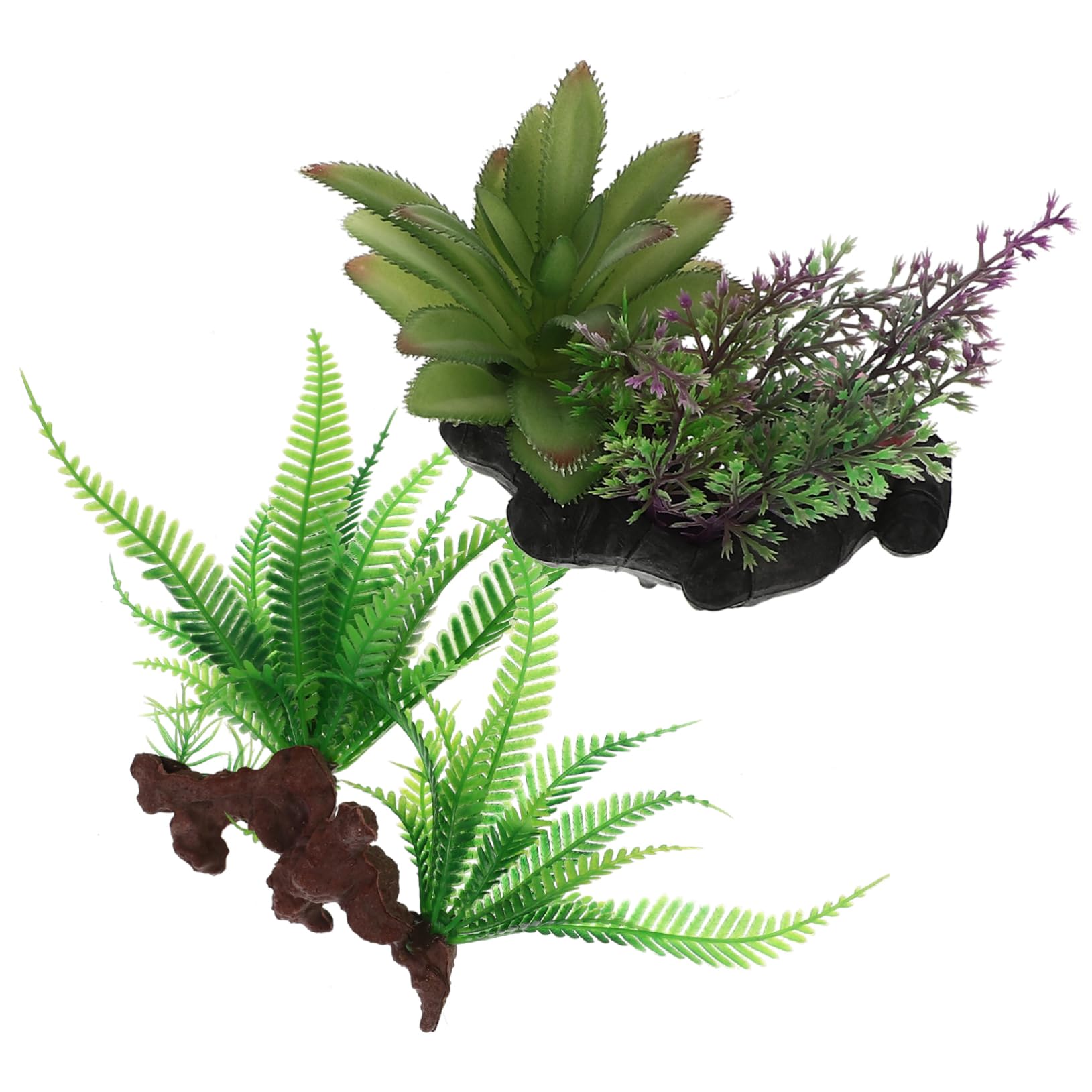 Yardwe Dekoration 3 Sätze Künstliche Wasserpflanzen Aquarium Panzer Aquarien Luft Tank Aquatisches Wassergras Netz Plastik 2 Stück * 3 Unterwasser Pflanzen Züchten