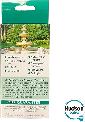 Miniatura 5 de Hudson Valve Válvula de flotador de agua automática autónoma de 1/2 pulgada VSG | Uso para llenado automático de estanques, tanques de ganado,