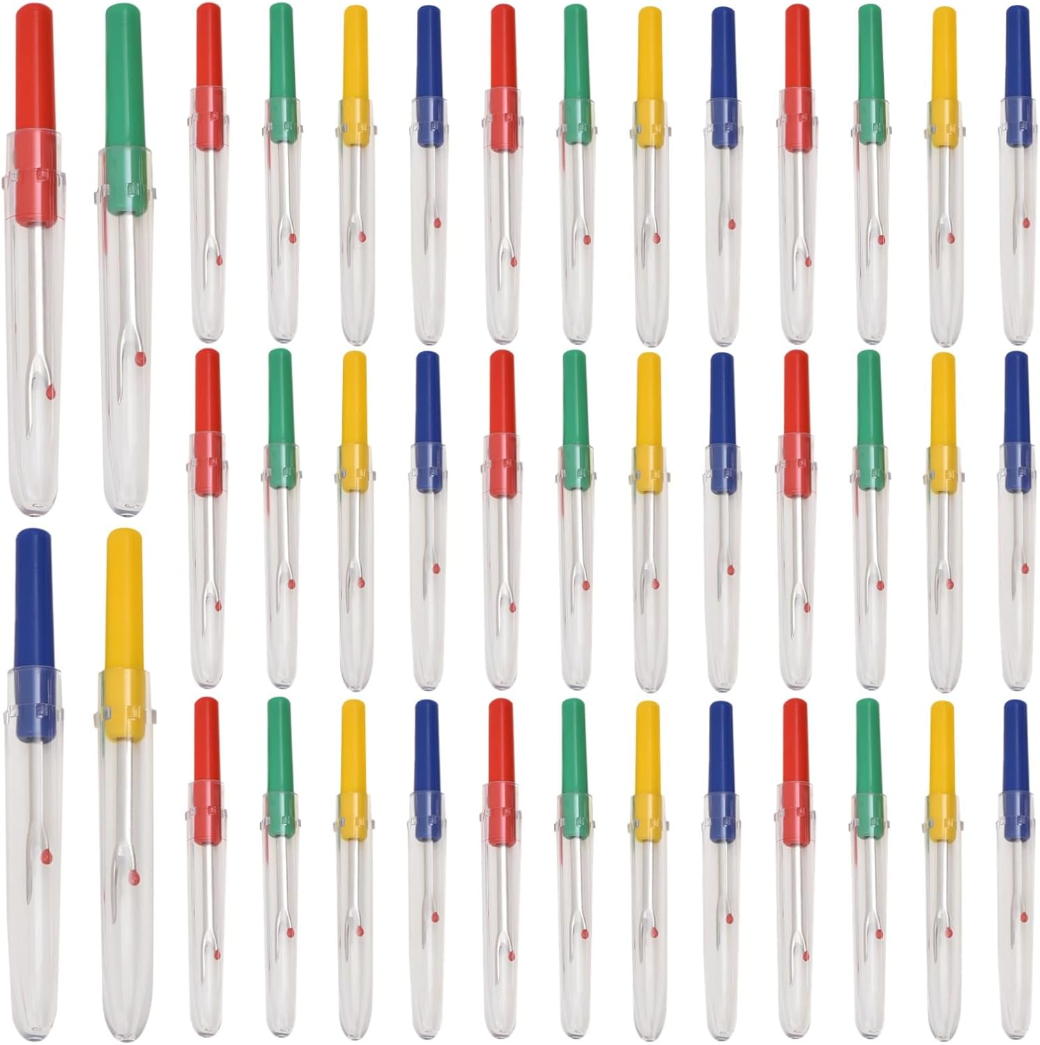 Seam Ripper Set 120 Pack, Diy Craft Supplies For Embroidery, Cross Stitch Unpicker With Safety Tip, Sewing Mini Thread Cutter Tools, Plastic Handle Multicolor