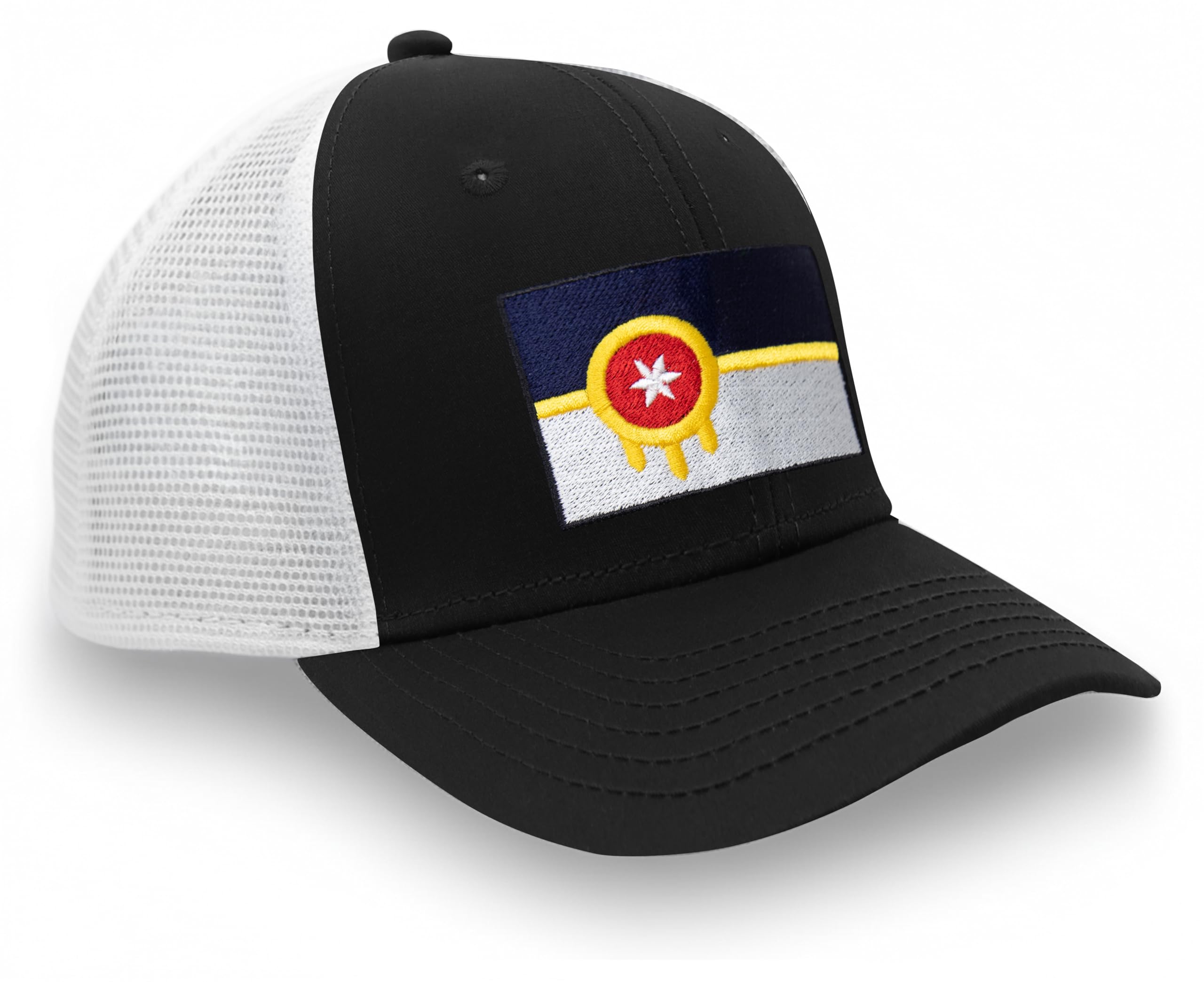 International Tie City Hat for Men and Women, Adjustable Snapback Trucker Baseball Cap with Embroidered Patch