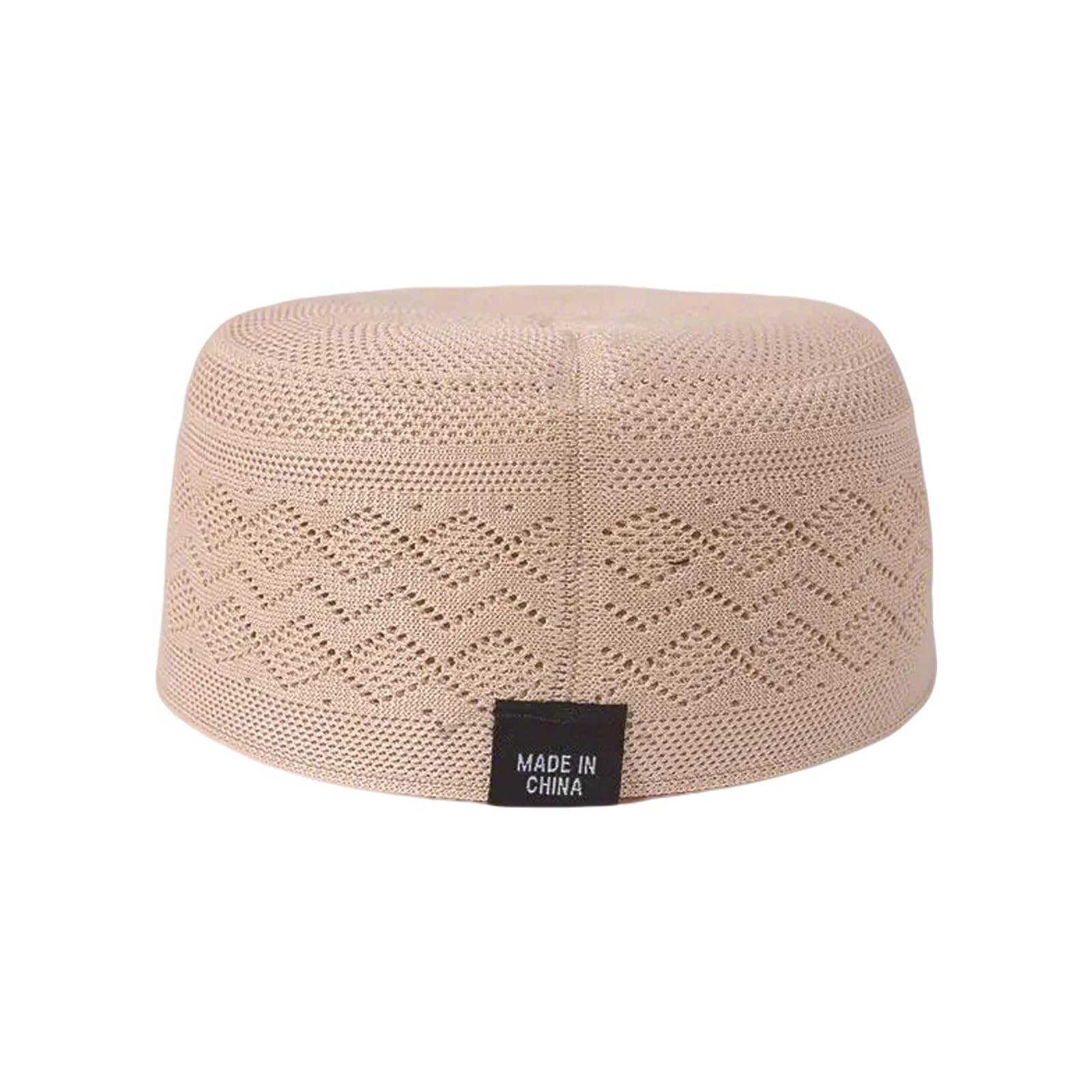 NVOQILIN Muslims Prayer Hat Breathable Kufi Hat with Hollowout Pattern for Cultural Event and Religious Gathering Traditional Kufi