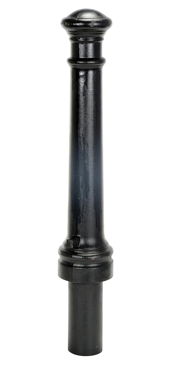 Vestil BOL-CI-40-8 Ductile Iron Decorative Bollard 40 in. x 8 in. Black