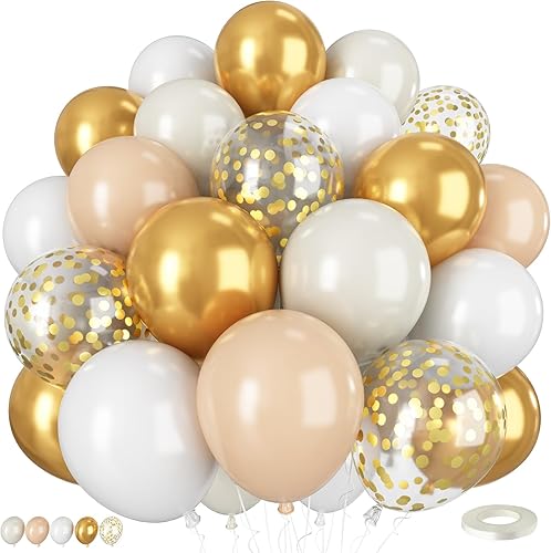 Miniatura 9 de Globos naranjas y azules, 50 globos bohemios de 12 pulgadas con globos de látex retro naranja mar, marfil, blanco, azul pastel, para niños y niñas