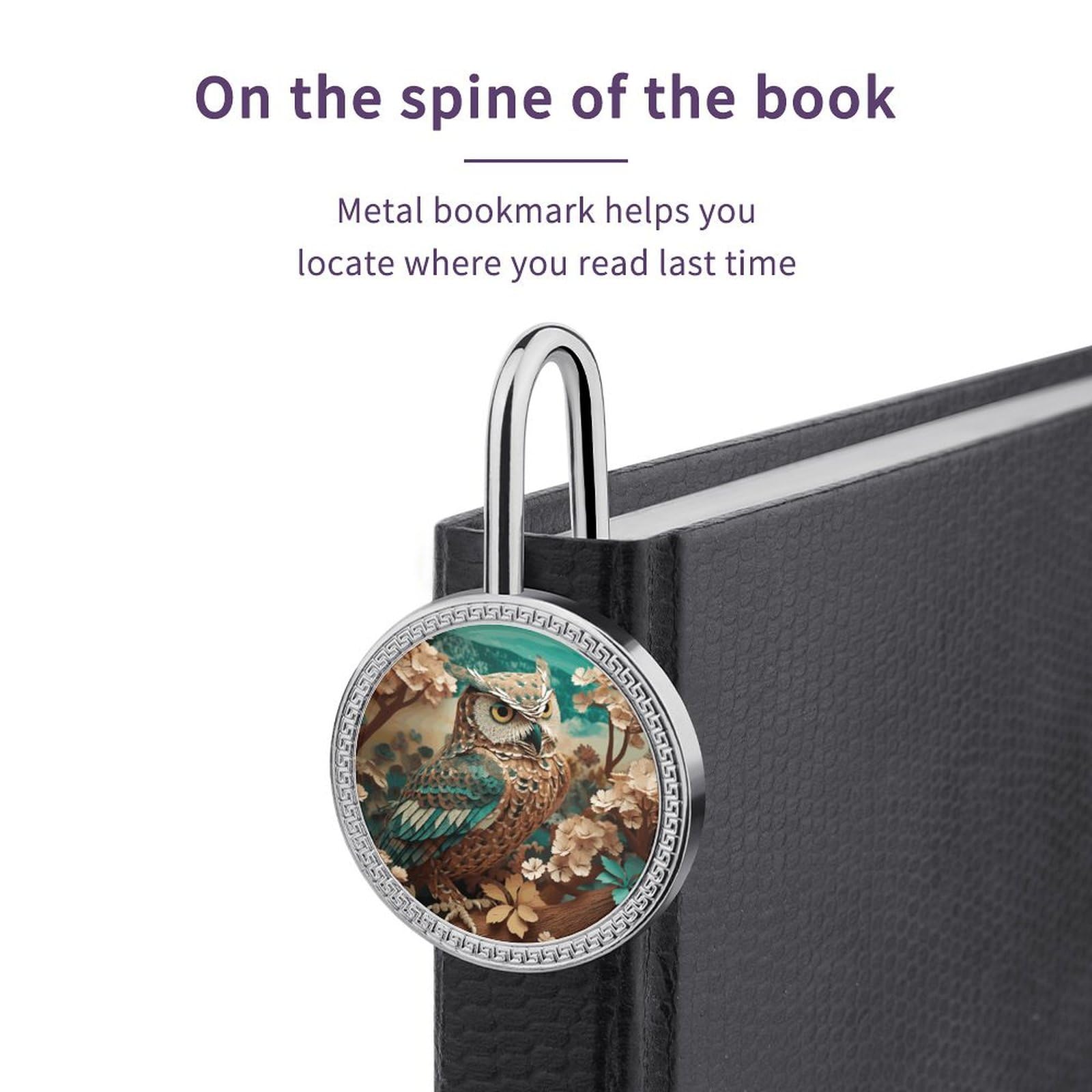 Marcapáginas búho metal