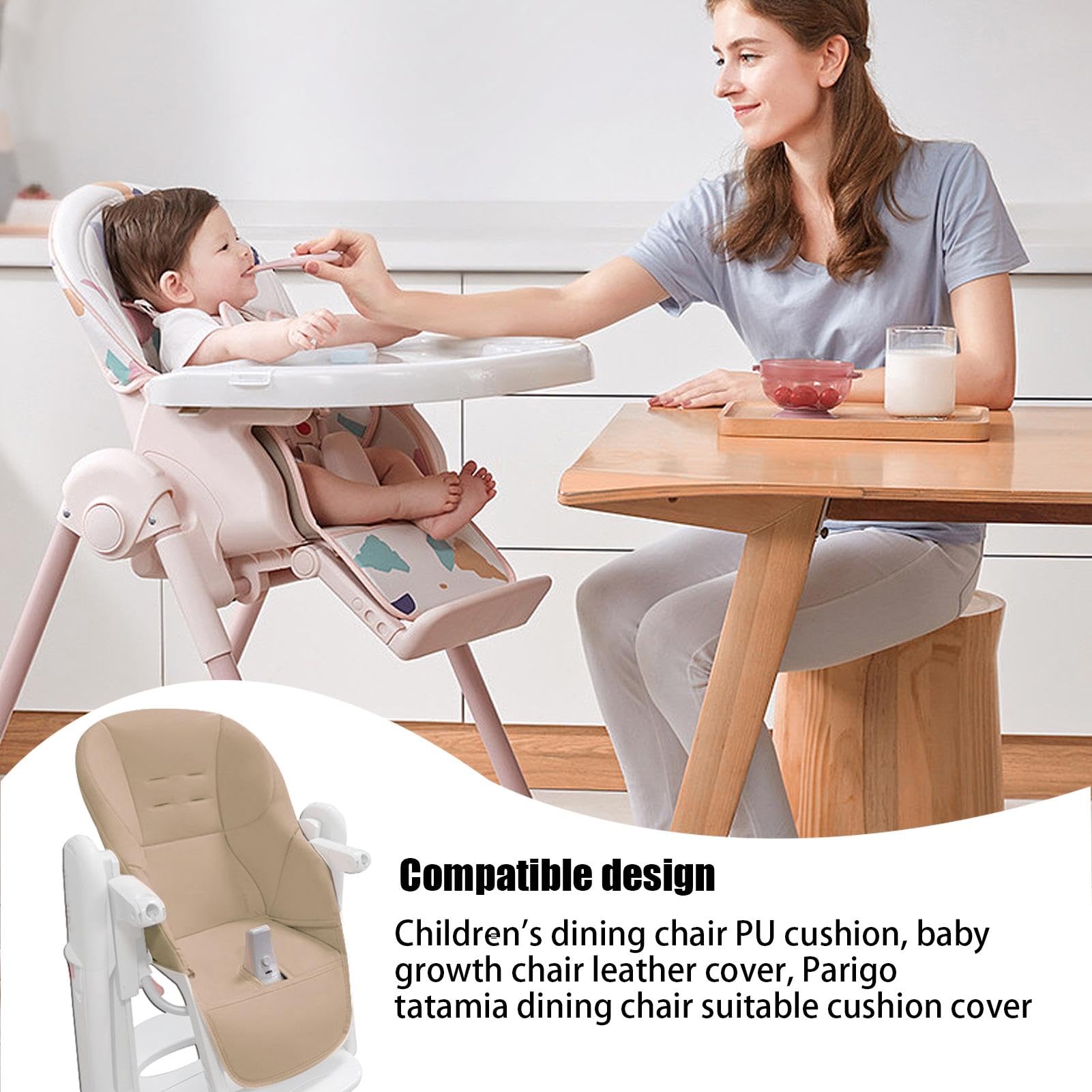 Copri Seggiolone Pappa Per Peg-Perego Tatamia, Pelle PU Coperchio Per Sedia Da Pranzo Per Bambini Cuscino Di Protezione Per Sedia, Copertura Di Ricambio, Solo Cuscinetto