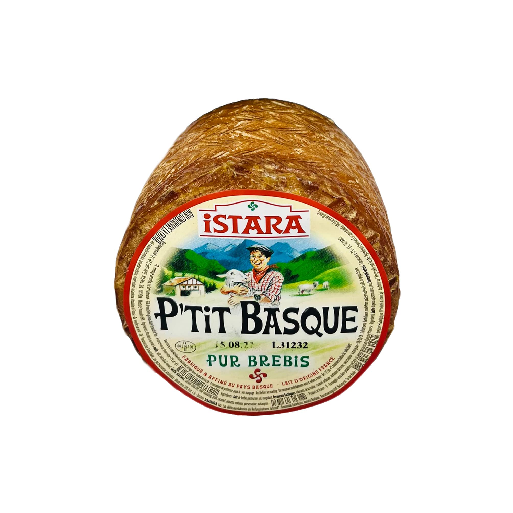 Istara P’TIT BASQUE - 5x ca. 700g - Baskenland-Käse Petite Basque baskisch-französich Schafs-Schnitt-Käse der kleine Baske aus den Pyrenäen Alternative zu Etorki passt zu Pinxto