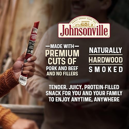 Miniatura 4 de Johnsonville Palitos de salchicha de verano, sin lácteos, bocadillos de proteína sin gluten, paquetes de bocadillos de carne seca - Teriyaki dulce,