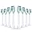 Replacement Toothbrush Heads for Philips Sonicare Electric Toothbrush, 2-in-1 Tongue Cleaner, 8 Pack, Mint Green,Suitable for Philips Sonicare Heads, C2, C1, C3, W1, W2, W3, G1, G2, G3